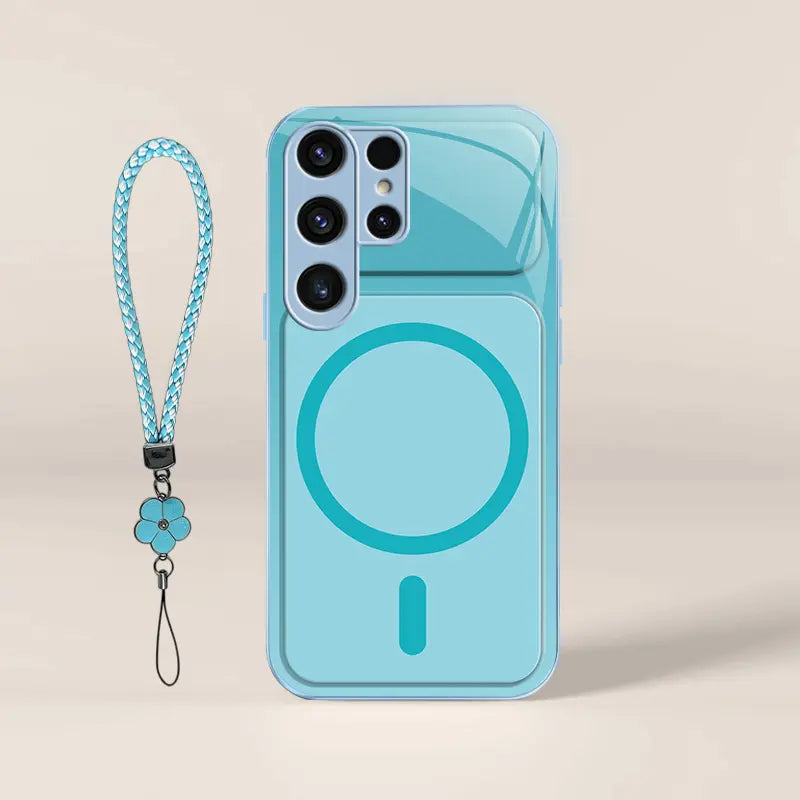 Dopamine Color Block Magnetic Phone Case for Samsung Galaxy S26 Ultra – Full Camera Protection & Shockproof Cover