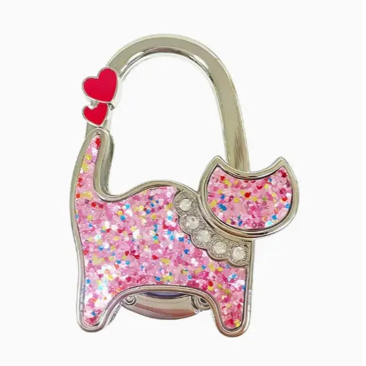 Butterfly Foldable Purse Hook: Portable Handbag Hanger & Table Holder Stand