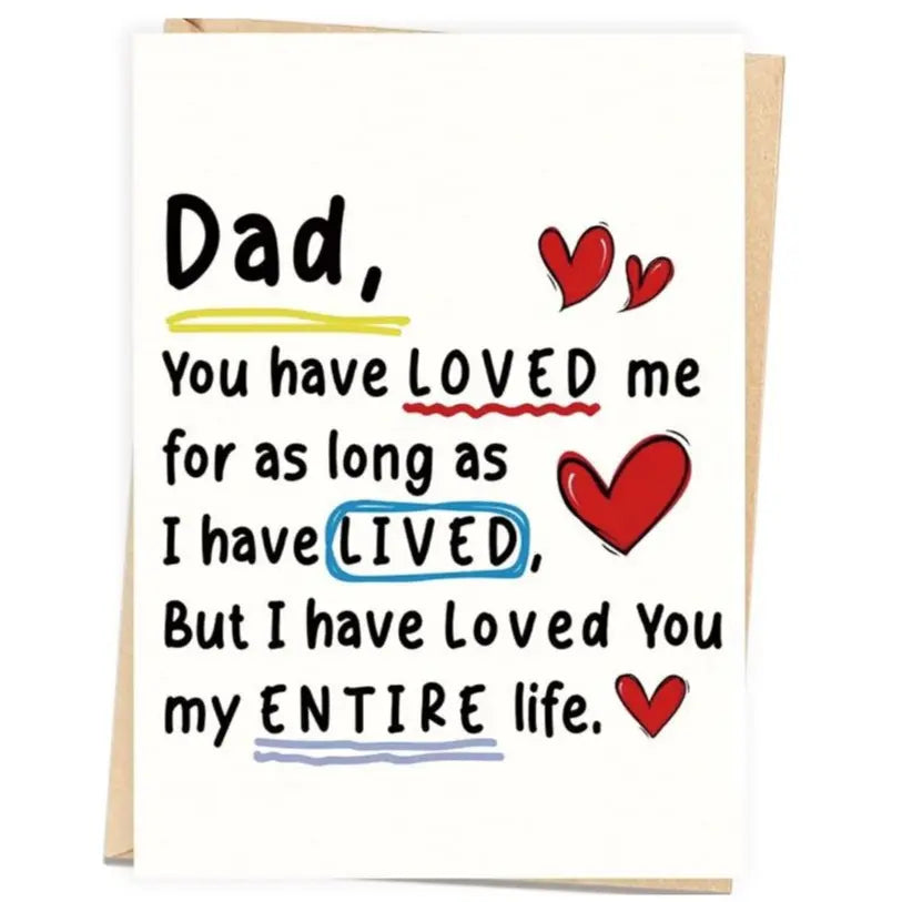 Step Dad & Bonus Dad Emotional Father’s Day Appreciation Card with Envelope