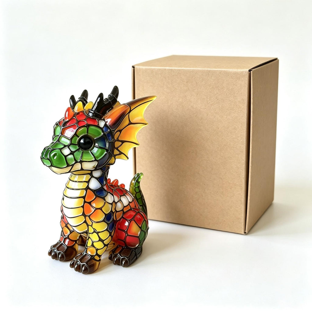LED Lucky Dragon Resin Night Light – USB Ambiance Desk Lamp