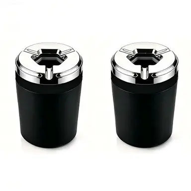 Rotating Sealed Lid Car Ashtray with Odor Resistance – Heat-Proof Vehicle Cup Holder Accessory