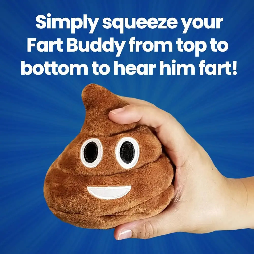 Funny Plush Poop Toy with Fart Sounds - Hilarious as Gifts for Teen Boys or Office Prank - Great As Poop Dog Toy with Long Lasting Build - Use as Fart Prank or Interactive Gag Gifts
