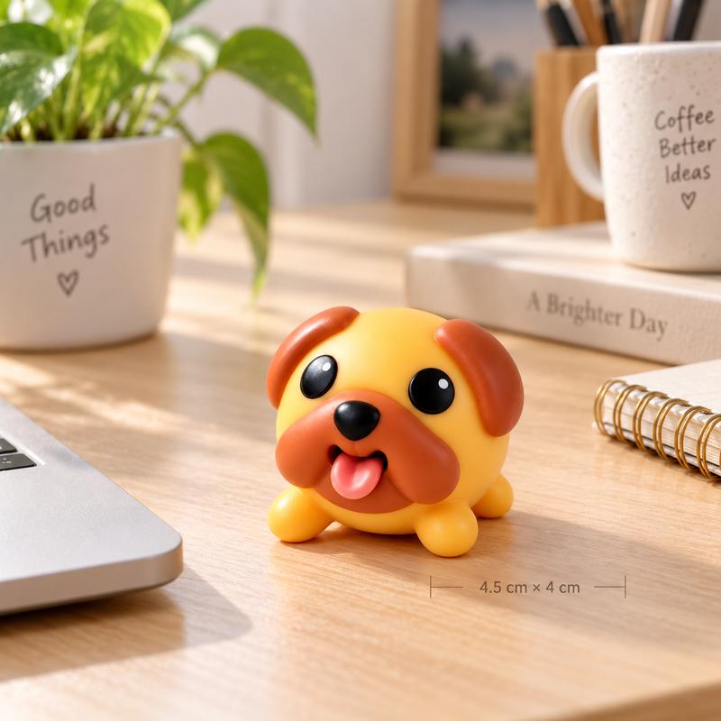Funny Tongue Popping Pug Fidget Toy – Soft Silicone Stress Relief Desk Gadget