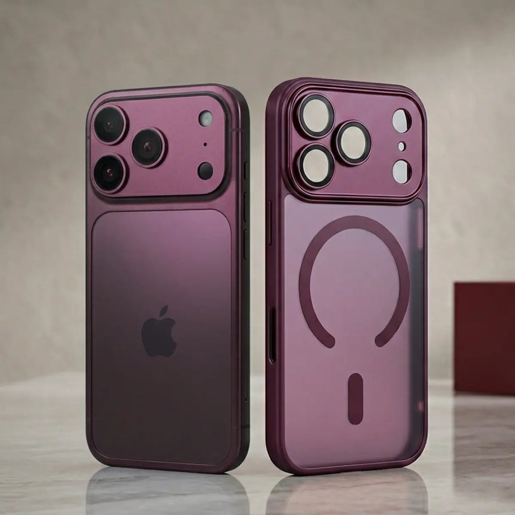 Luxury Matte Translucent Magnetic MagSafe Phone Case with Lens Protector for iPhone 18 Pro MaxV