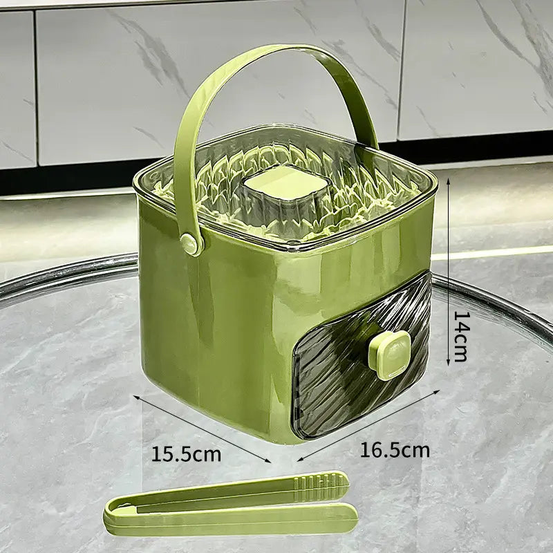 Máquina de hielo portátil de 48 compartimentos con tapa de fácil presión, bandeja de silicona de doble capa y diseño duradero para bebidas y alimentos congelados