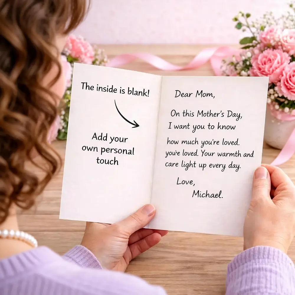 Funny Mother’s Day Card - "Favorite Child" Gag Gift for Mom, Humorous Birthday Card, "Hope You Like Bingo" Joke Card, Blank Inside with Premium Kraft Envelope