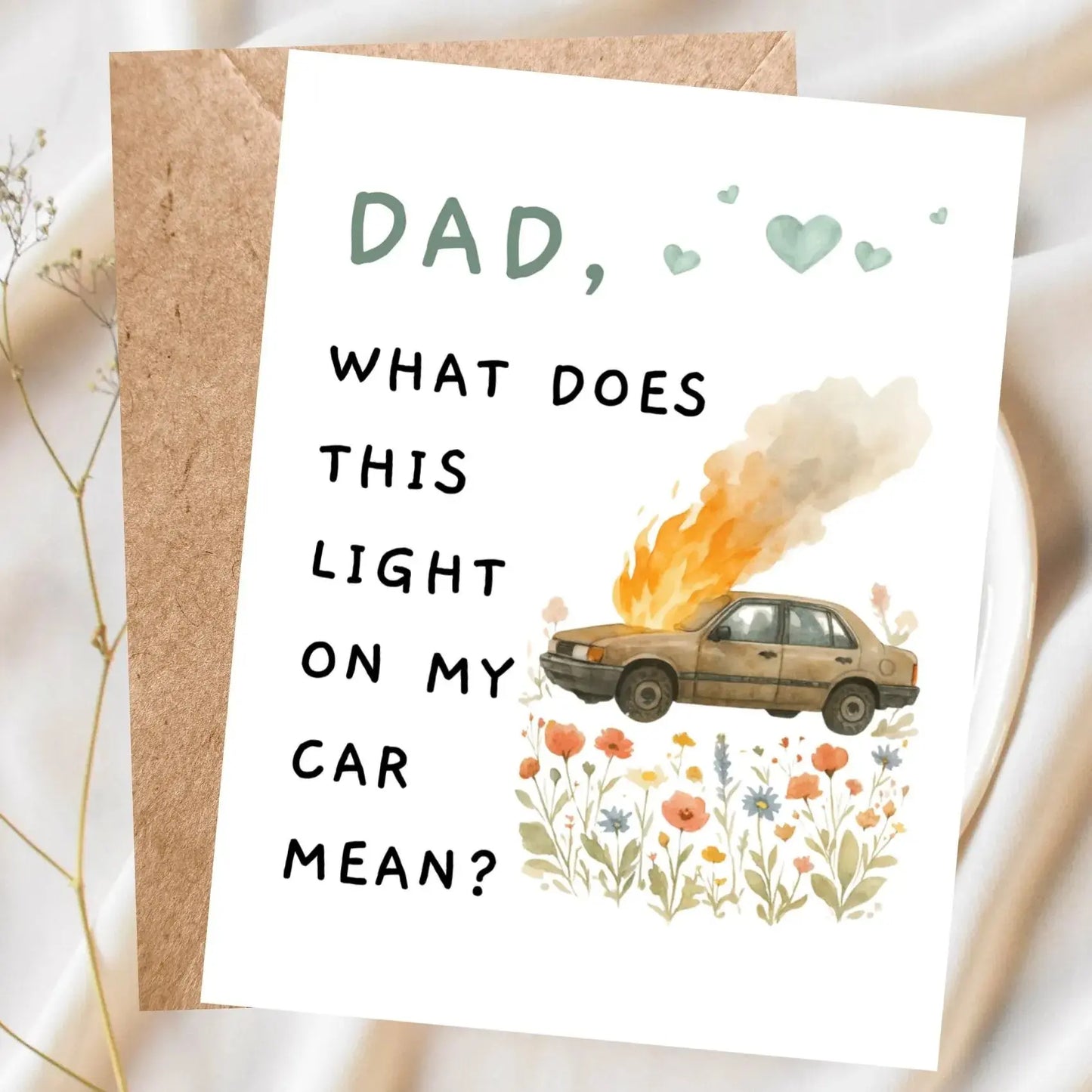'Dad Joke' Funny Father’s Day & Birthday Greeting Card - Hilarious Gift from Daughter