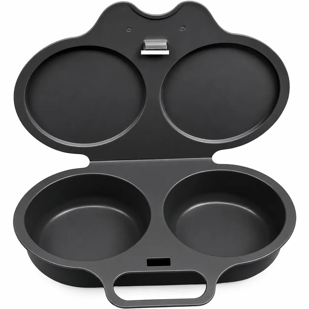 BPA-Free Microwave 2-Cup Egg Steamer Mold (Dark Gray) – Non-Stick Quick Prep Egg Cooker