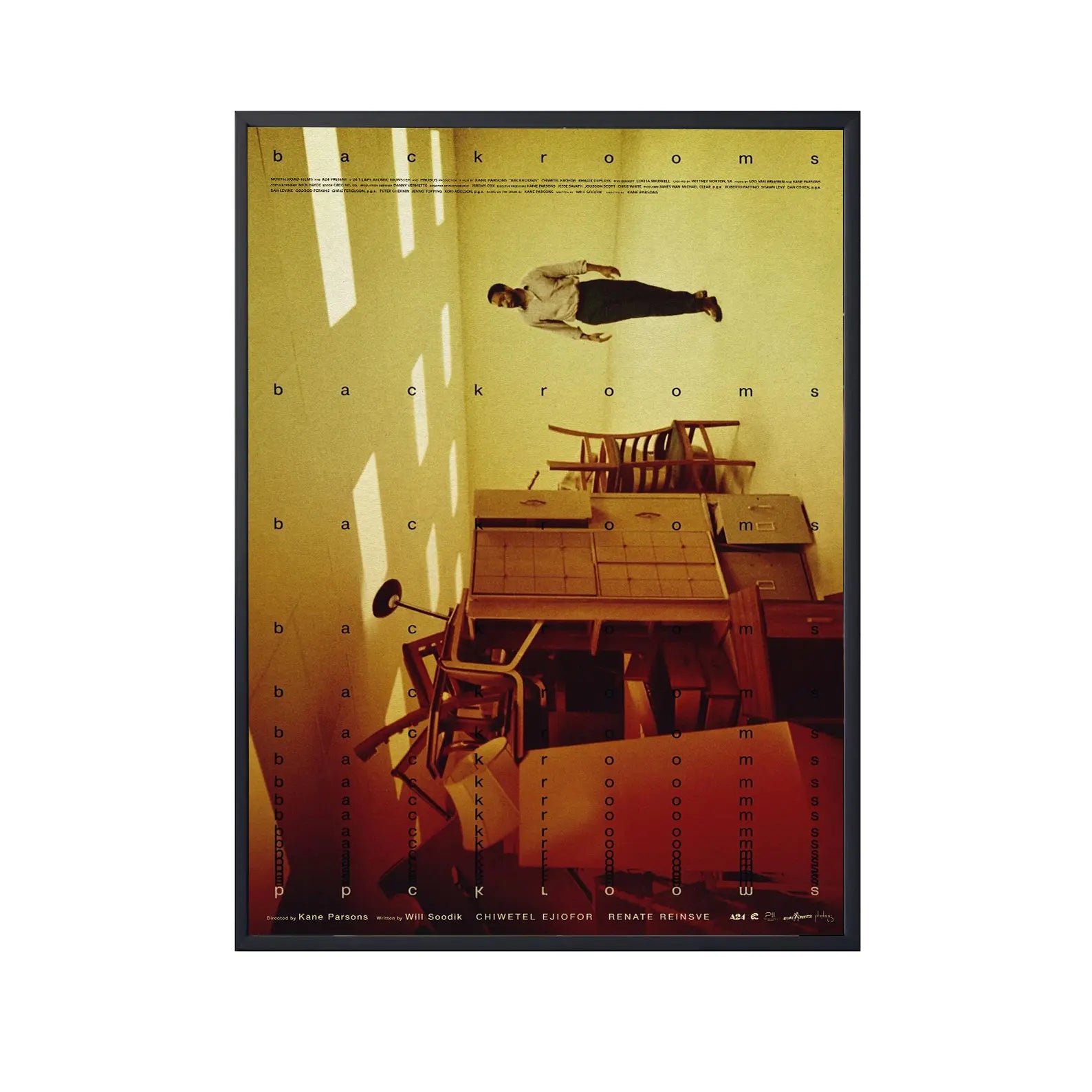 Backrooms 2026 Movie Poster, Kane Pixels Liminal Space Wall Art, Found Footage Horror Film Print, Home Room Decor For Movie Lovers