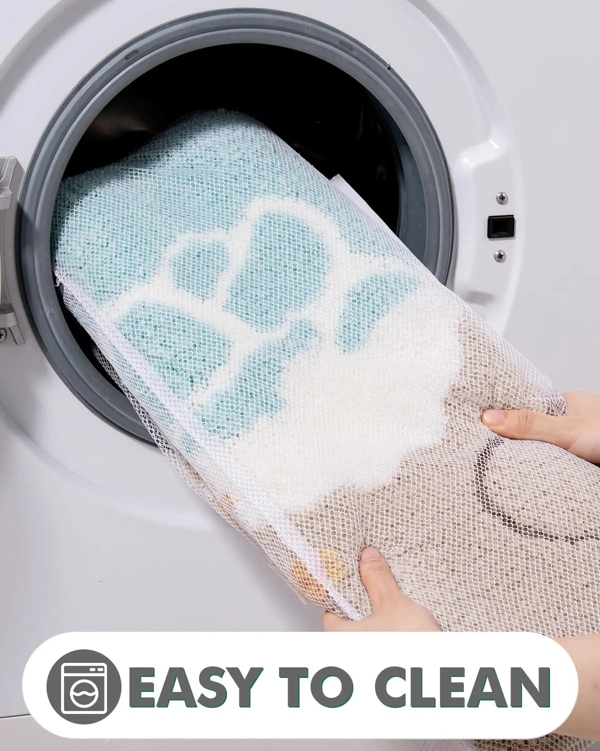 Coastal Beach Bathroom Rug – Soft Absorbent Non-Slip Bath Mat with Starfish & Seashell Design