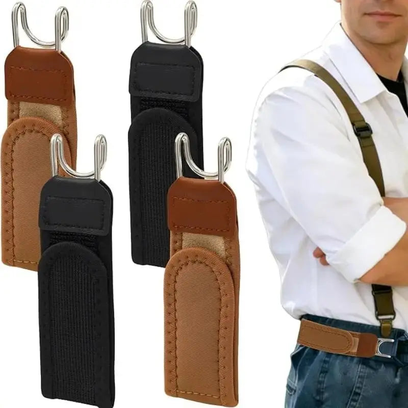 No-Show Invisible Fabric Belt for Men & Women – Adjustable Flat Buckle Belt for Jeans & Pants