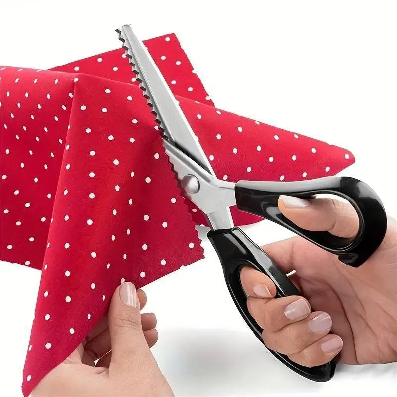 Sharp Stainless Steel Zigzag Pinking Shears for Sewing, Tailoring & DIY Crafts