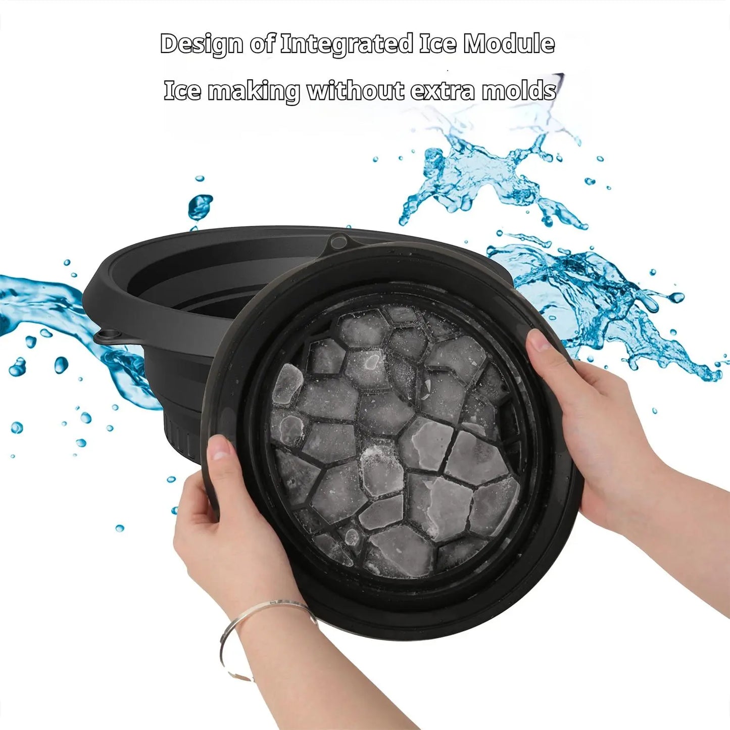 Ice Facial Bowl™ – Collapsible Silicone Ice Bath for Depuffing, Skin Tightening & Glowing Skin