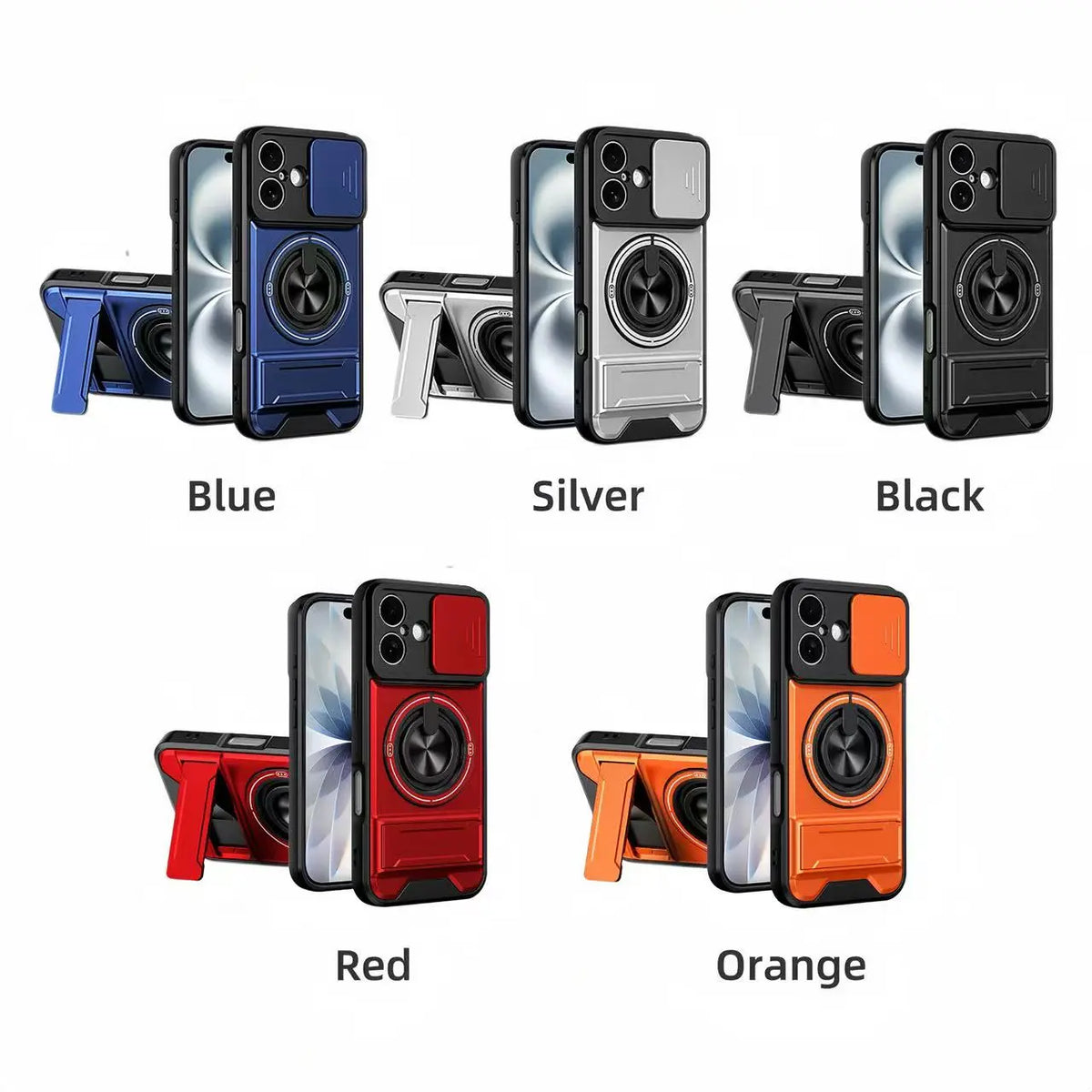 Mecha Push Window Magnetic Case for iPhone & Samsung S26 – Military Grade Shockproof Cover