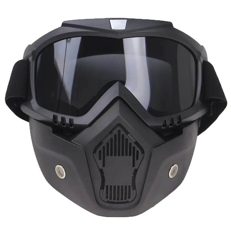Full-Face Ski Goggles with Detachable Adjustable Mask | Anti-Fog HD Lenses, Comfort Sponge & Durable Plastic Frame