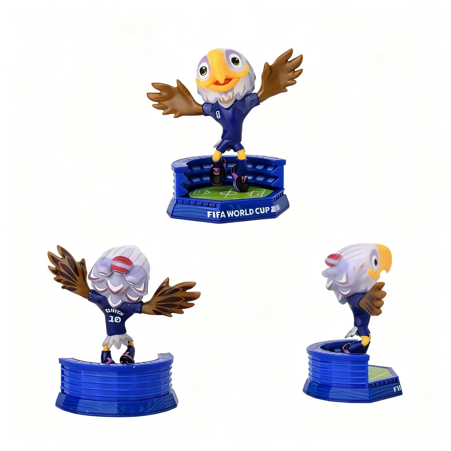 [Set of 3] FIFA 2026 World Cup Mascot Official Licensed Toy Figurines Collectable Soccer (Maple, Zayu & Clutch) Summervibes outdoorfun anime collectible