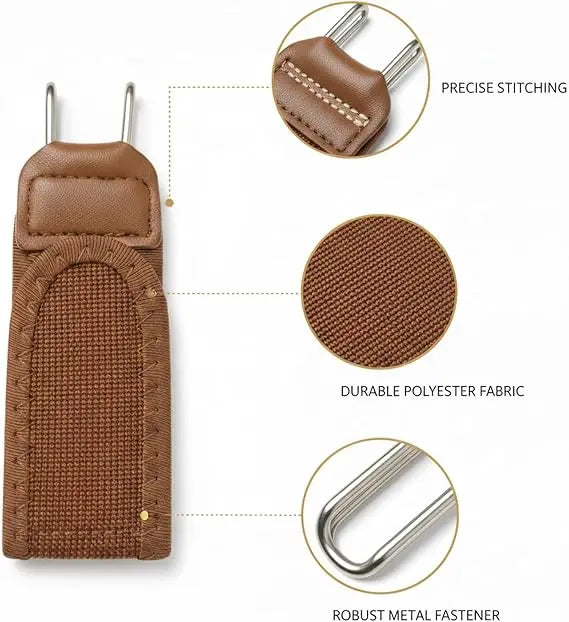 No-Show Invisible Fabric Belt for Men & Women – Adjustable Flat Buckle Belt for Jeans & Pants