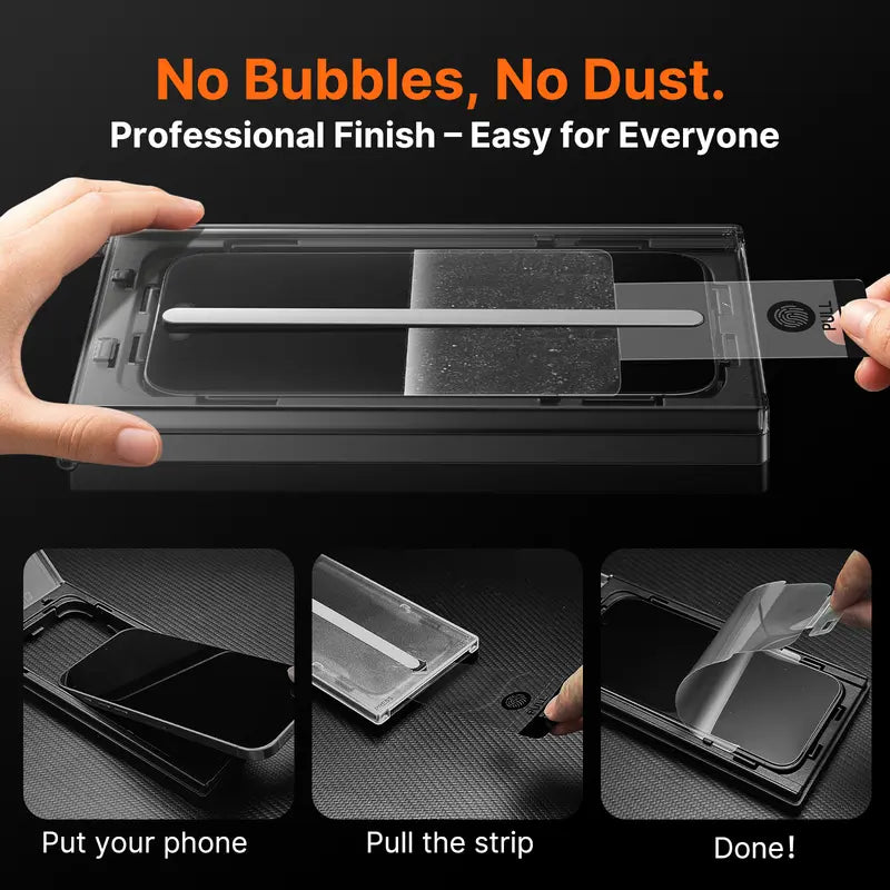 Anti-Spy Privacy Screen Protector for iPhone 17 Pro Max – 9H Tempered Glass (2-Pack)