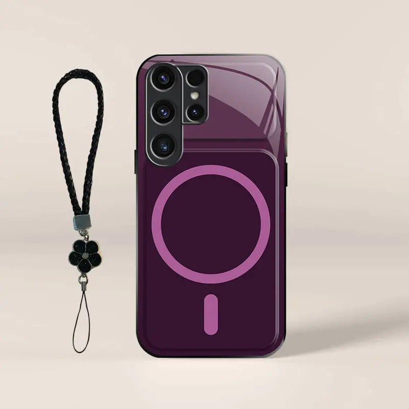 Dopamine Color Block Magnetic Phone Case for Samsung Galaxy S26 Ultra – Full Camera Protection & Shockproof Cover