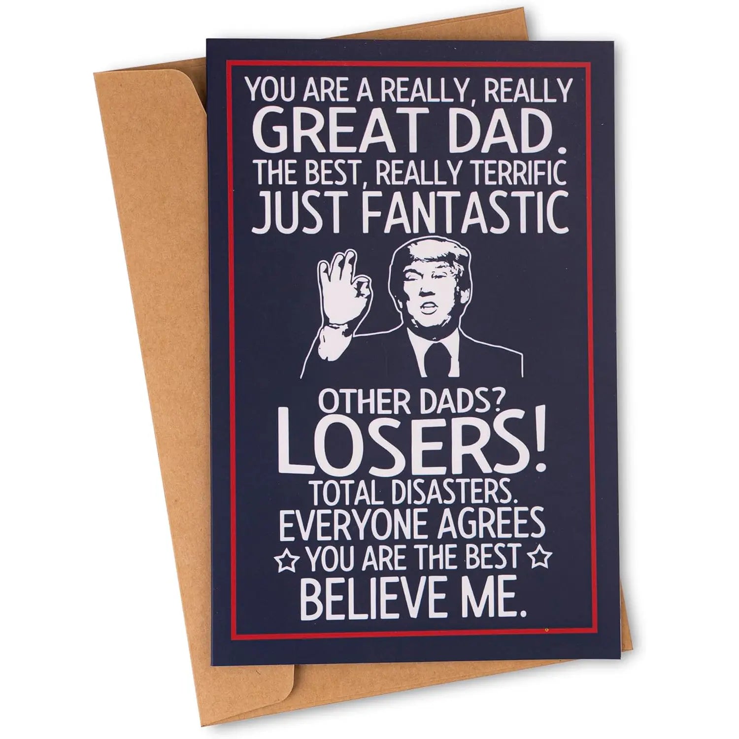 "You Are a Great Dad, Trust Me" Funny Father’s Day Greeting Card