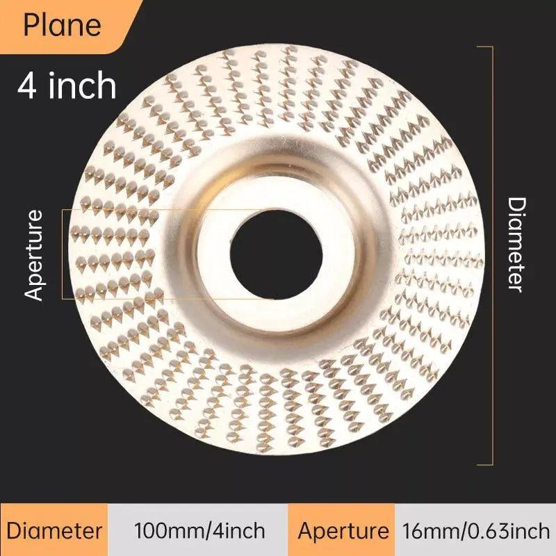 3PCS 4" Wood Carving Grinding Wheels - Heavy Duty Sanding & Polishing Disc Accessories (Summervibes)