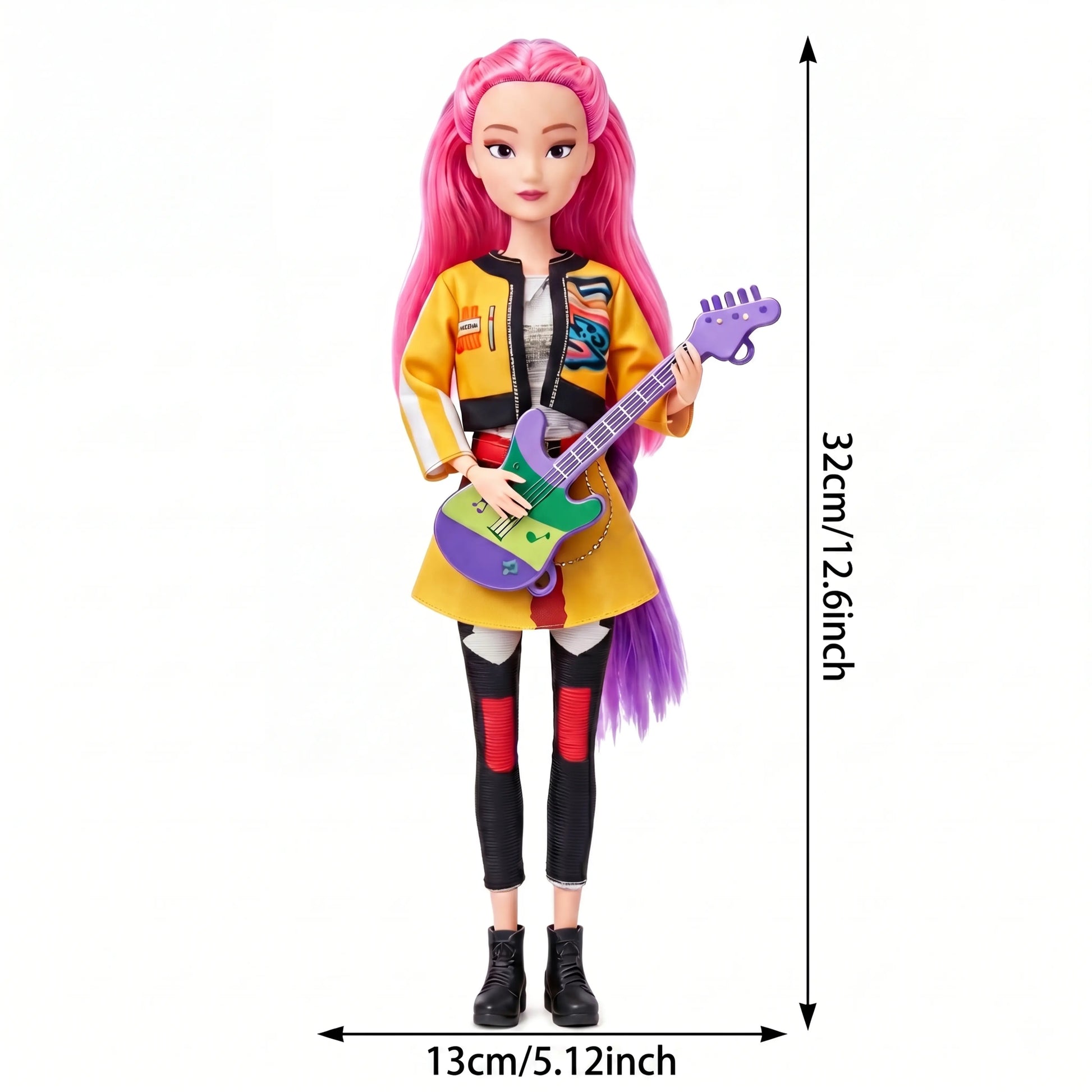 11.5 Inch 12-Joint Poseable Action Figure, Mystic Guardian Collectible Doll, Anime Style Toy for Fans of Korean Pop Culture
