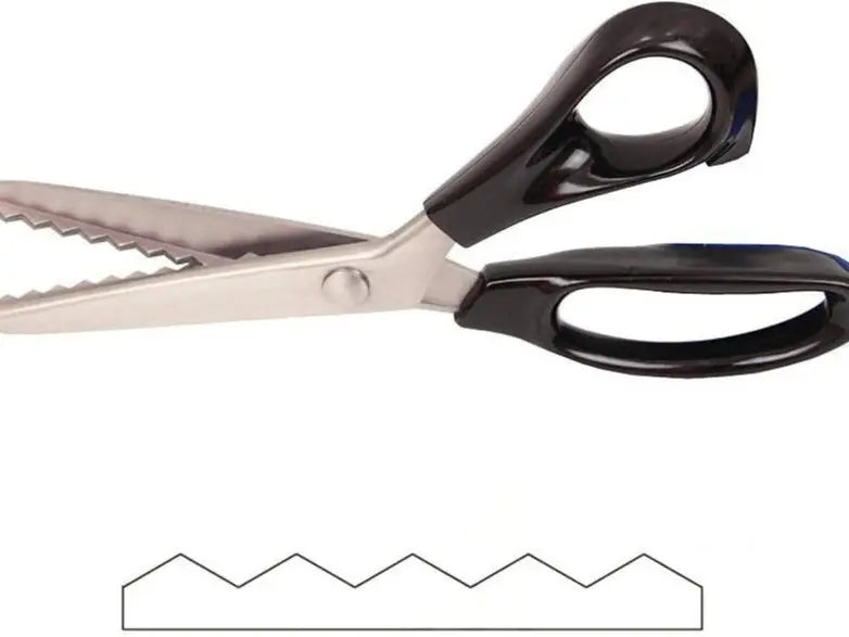 Sharp Stainless Steel Zigzag Pinking Shears for Sewing, Tailoring & DIY Crafts