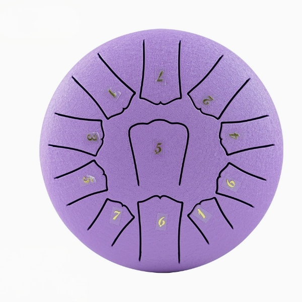 11-Note Steel Tongue Drum Set – 6" Meditation Hand Drum with Bag & Mallets