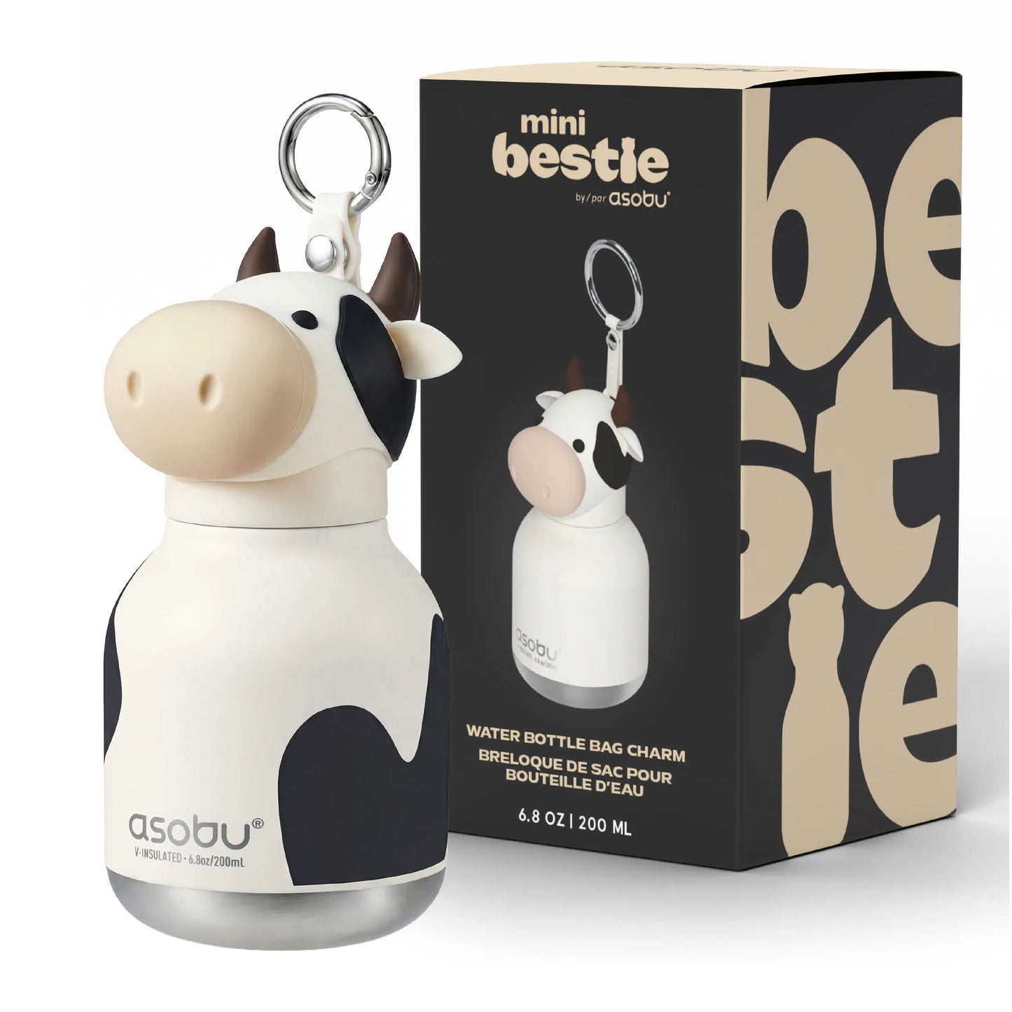 Mini Duck Insulated Water Bottle – Cute Portable Thermos Cup with Keychain Strap