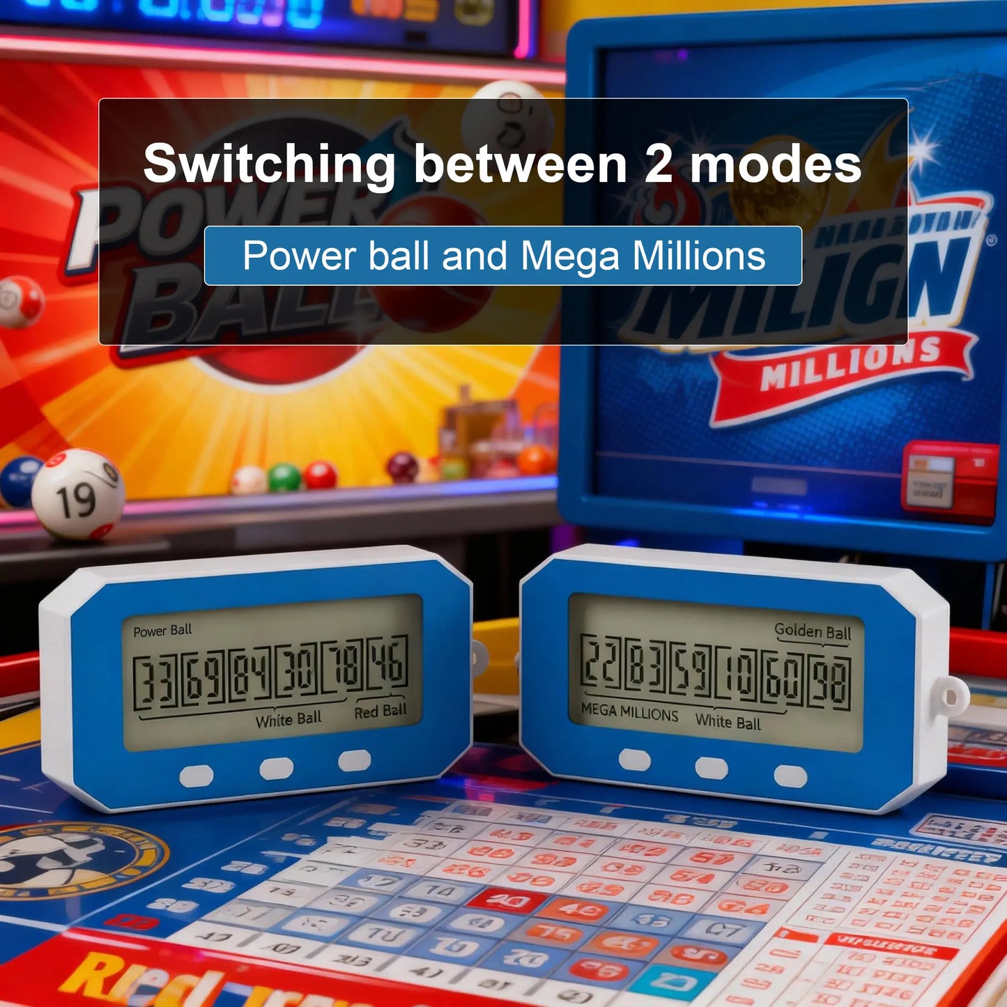 Nokade Lottery Number Picker, AI Lottery Machine, Number Selector, Intelligent Lottery Assistant, Quick Pick to Lottery Number toy car alarm clock
