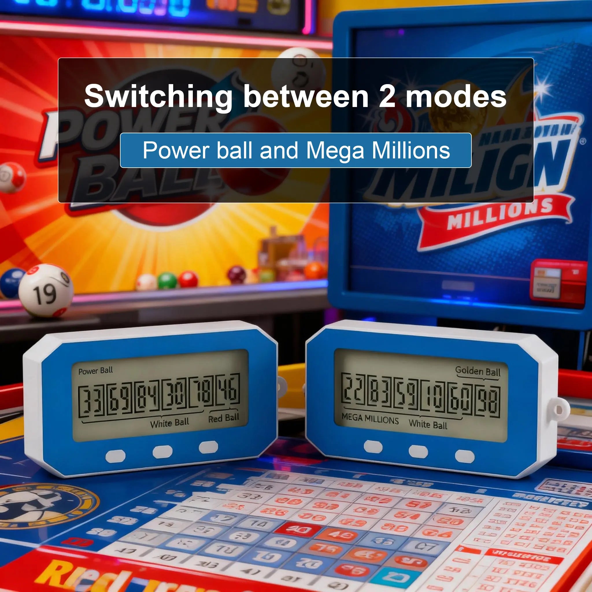 Nokade Lottery Number Picker, AI Lottery Machine, Number Selector, Intelligent Lottery Assistant, Quick Pick to Lottery Number toy car alarm clock