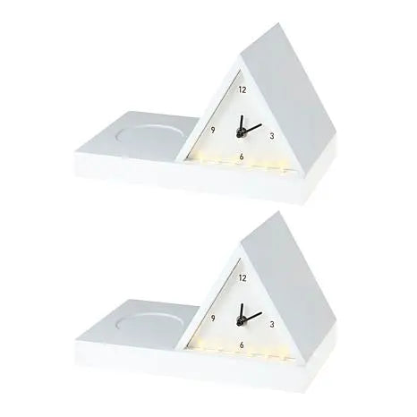Improvements Book Rest Clock w/Light and Storage