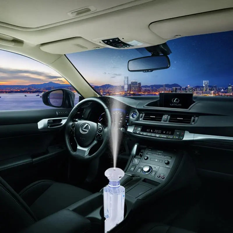 Portable Umbrella Mini USB Mist Humidifier with Warm Night Light for Home, Bedroom & Car