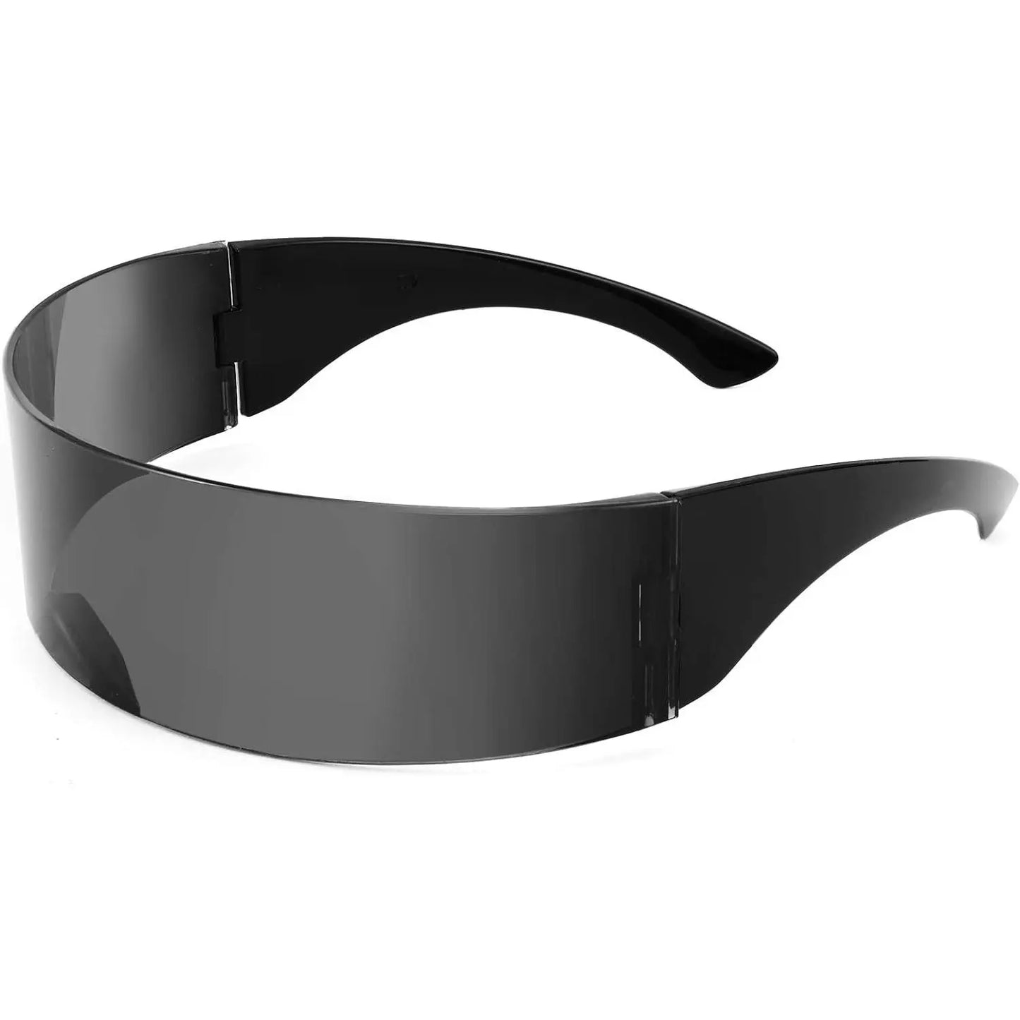 Futuristic Mirrored Cyclops Visor Sunglasses – Unisex Cyberpunk Shades