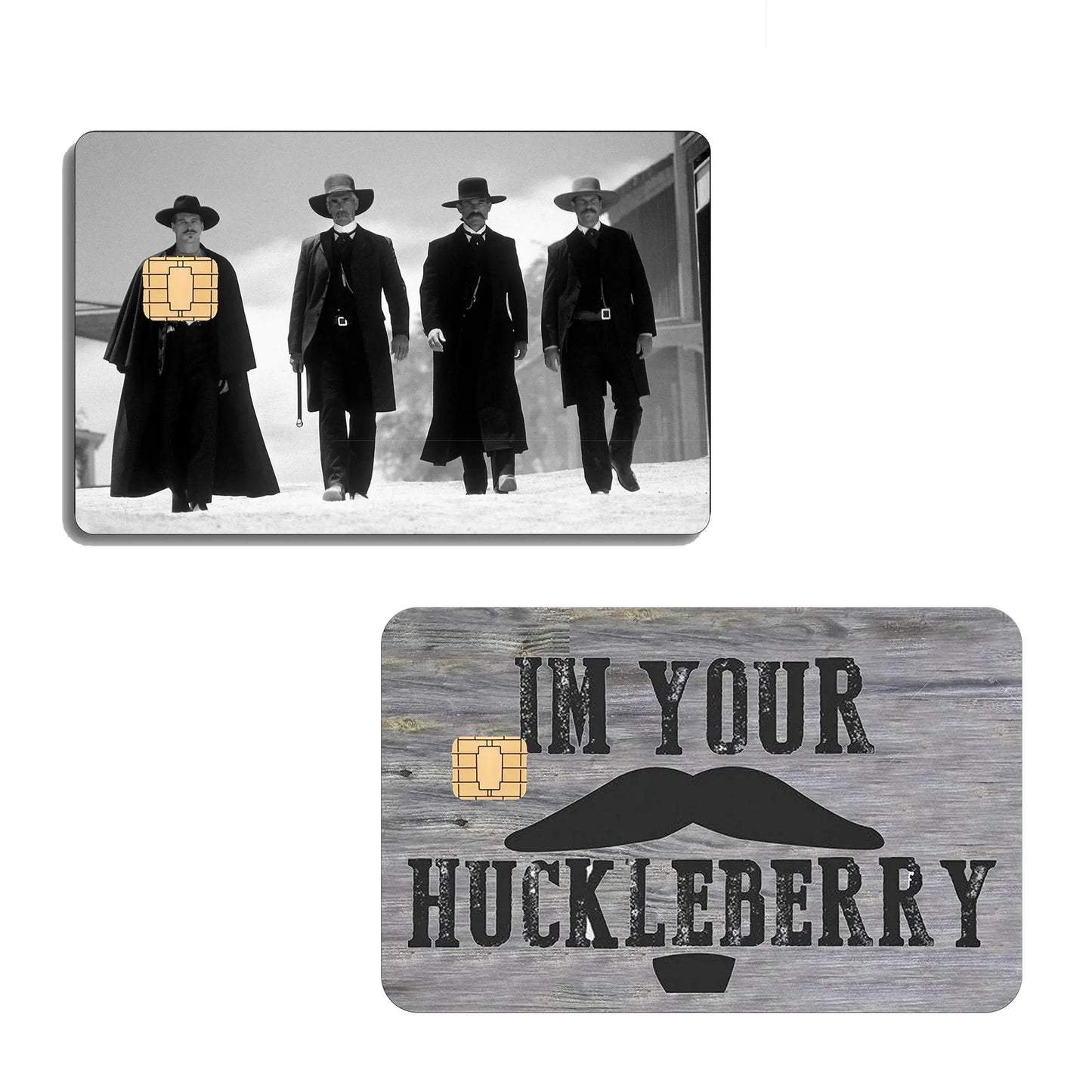 Tombstone Card Skin, I'm Your Huckleberry Say When Card Sticker, Doc Holliday Premium Matte Vinyl Stickers