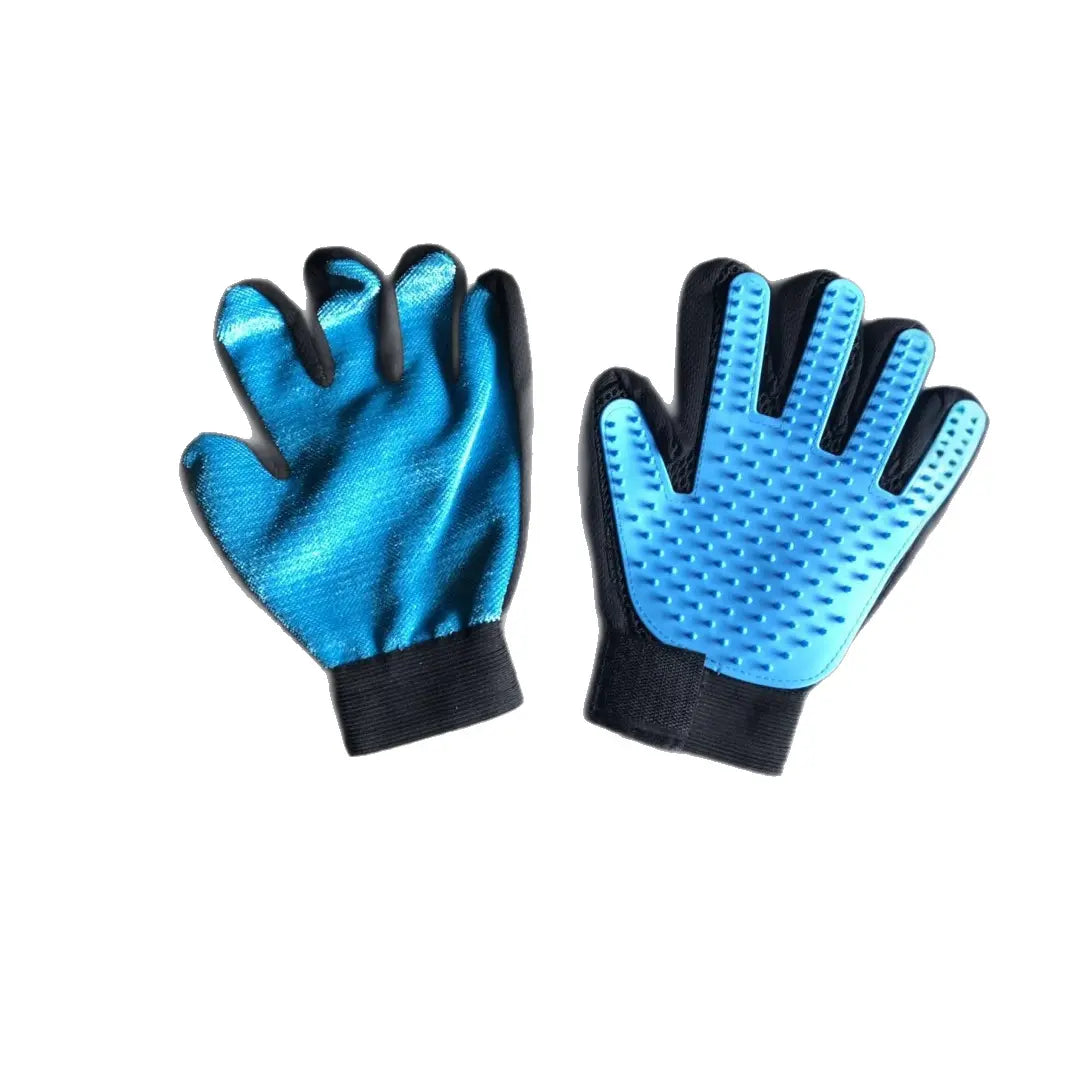 Upgraded Pet Grooming Gloves – 255 Silicone Tips 2-in-1 Deshedding & Massage Mitts