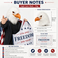 Patriotic Eagle Latex Mask for Fourth of July Halloween and Party Cosplay