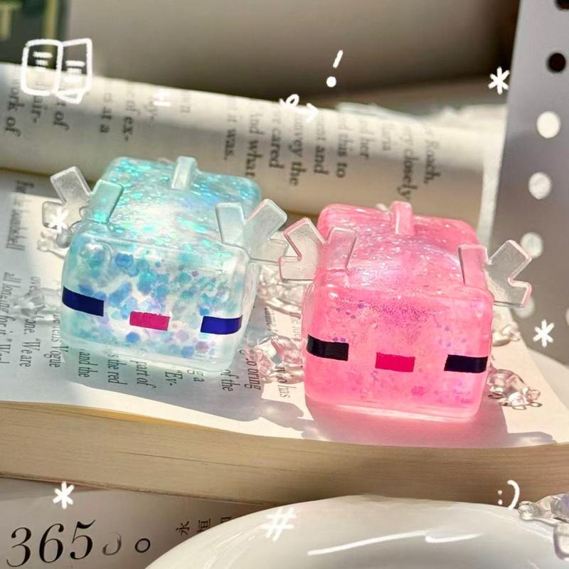 Axolotl animal-shaped squishy toy, a popular internet trend, a stress-relieving gift and gadget.