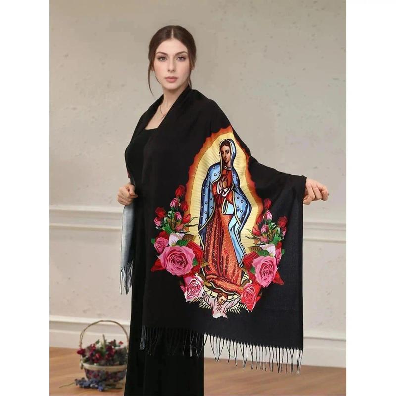 Sports & Outdoor Breathable Floral Print Hijab Scarf – Sweat-Wicking All-Season Head Wrap
