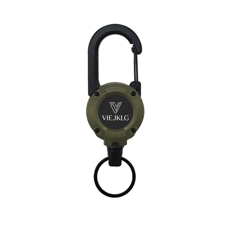 3 In 1 new multifunctional Retractable Pull Reel Carabiner Keychain, Strong Steel Wire Rope Buckle,Outdoor Sport Keychain Tool keychain  accessories