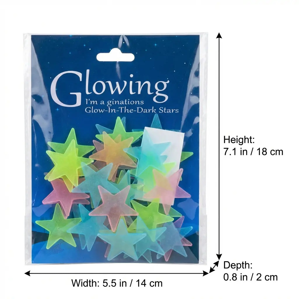 100-300pcs Glow in the Dark Stars - Luminous Ceiling & Wall Stickers for Kids Room