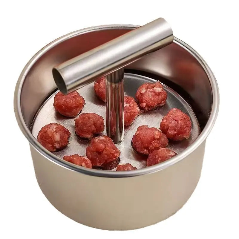 Upgrade Manual Stainless Steel Meatball Maker Mold (6/12 Ball) – Non-Stick Home Kitchen Cooking Tool