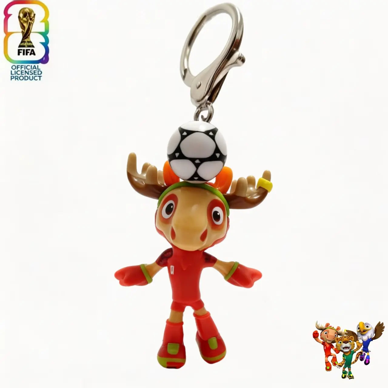 FIFA 2026 World Cup Mascot Keychain Set | Official Licensed | Car Key Accessory
