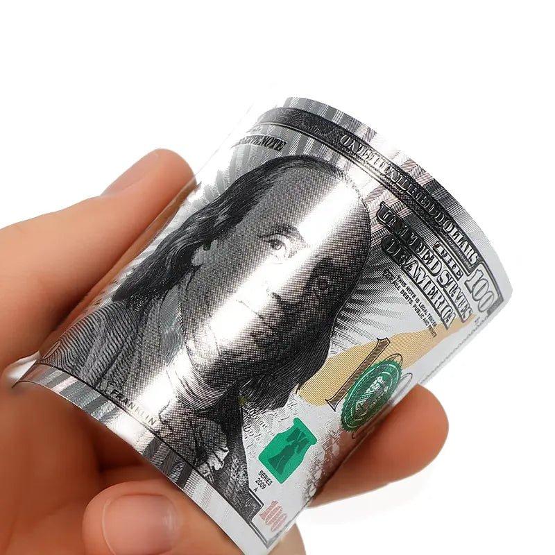 Naipes Impermeables Metálicos C-Note – Baraja de Póker Premium con Acabado Diamantado Oro y Plata