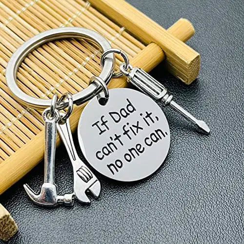 Father's Day Keychain, Fashion Accessory with Hammer, Wrench, Screwdriver - Fathers Day Gift Ideas, Gifts for Him