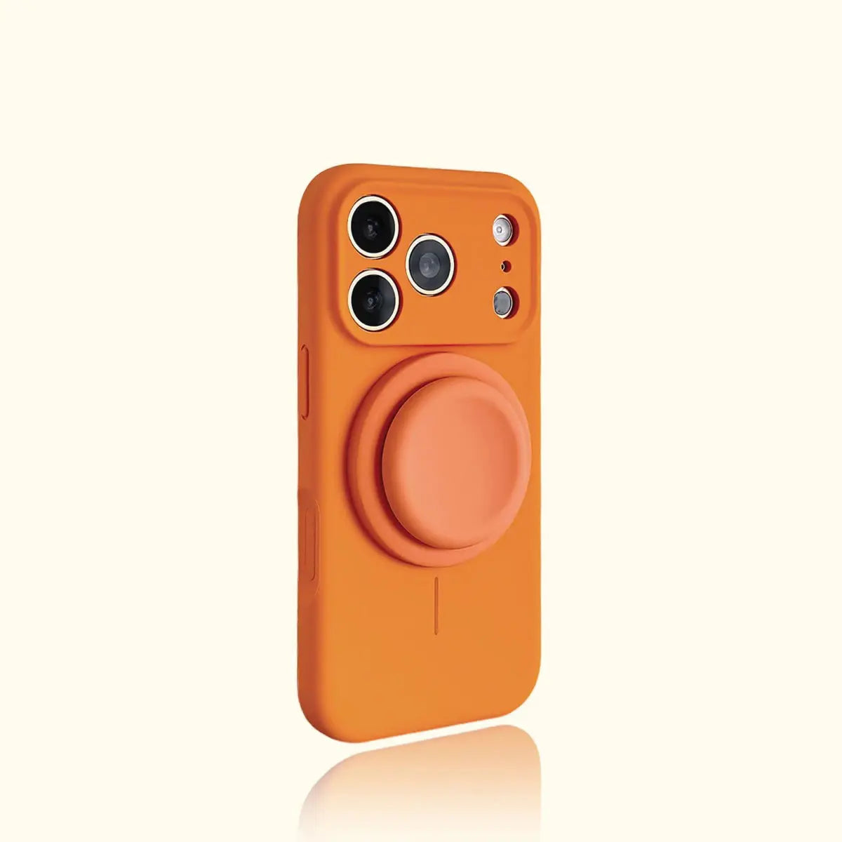 Magnetic Stand Liquid Silicone Full Coverage Phone Case with AI Capture Button for iPhone 18 Pro Max