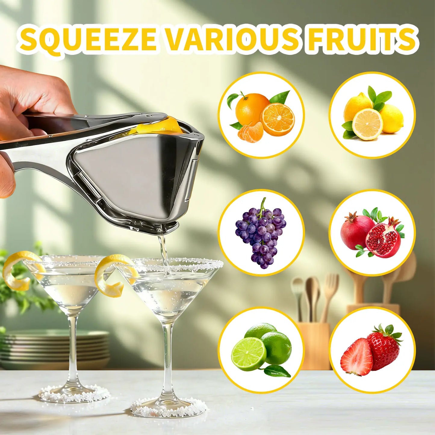 【AREL】Stainless Steel Citrus Squeezer