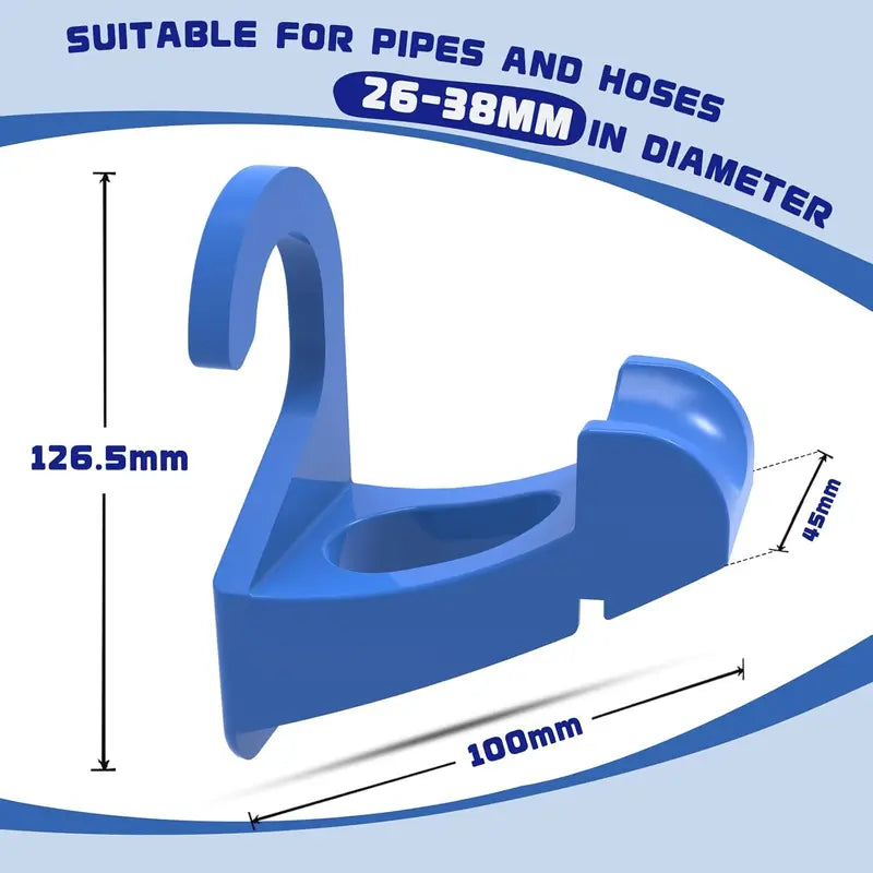 2Pcs Swimming Pool Pipe Holders, Pool Accessories, Pool Hoses for Above Ground Pools, Designed to Fit On Intex Pools - Prevent Pipe Sagging, Improve Pool Hoses Lifespan