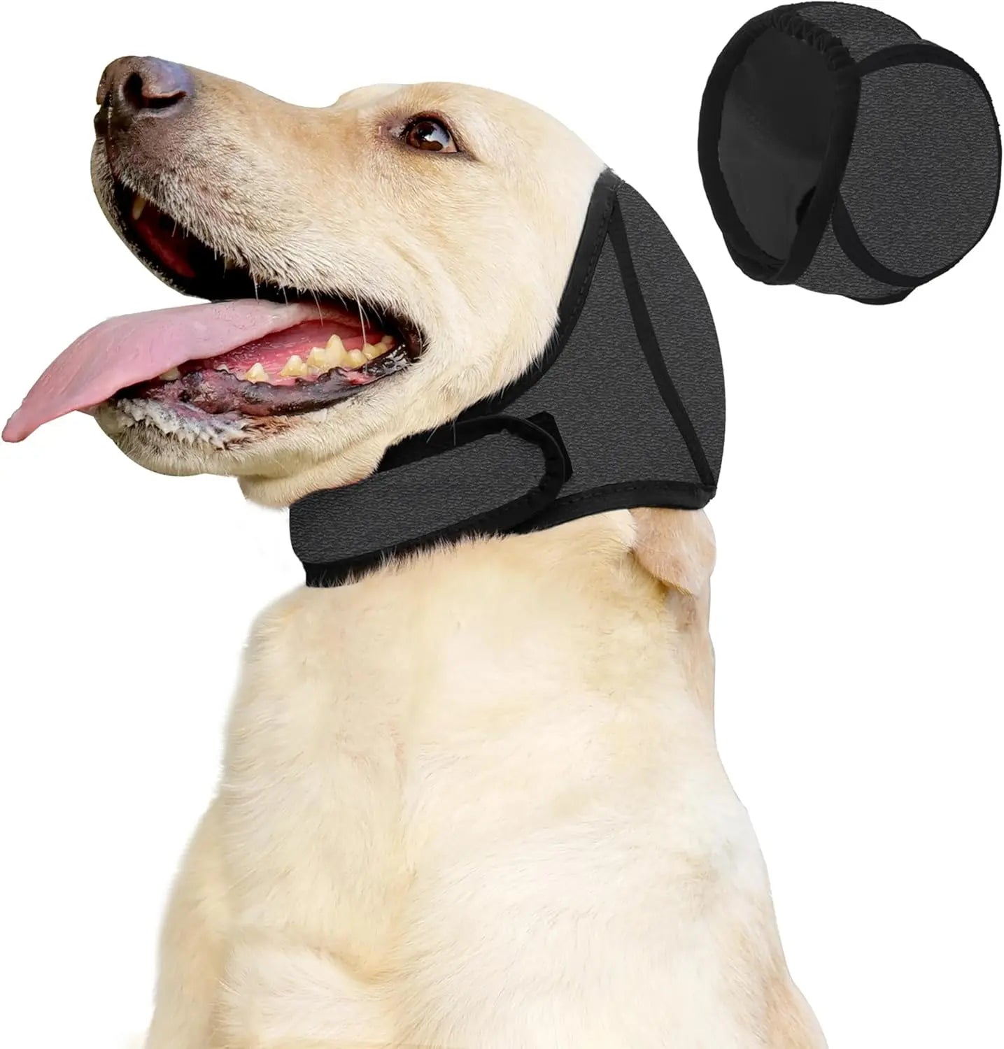 Dog Calming Hoodie & Waterproof Ear Wraps – Anxiety Relief Noise Cancelling Muffs for Bathing & Fireworks