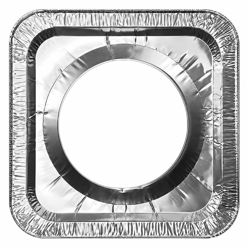 10-Piece Disposable Aluminum Foil Gas Stove Burner Cover – Heat-Resistant Protector Pad